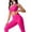 Dragon Fruit Color, variant on Women'S One-Shoulder Sports Bra - Sleeveless One Strap Low Asymmetrical Workout Yoga Tops