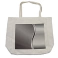 thumbnail image 1 of Grey Shopping Bag, Cool Background with Square Shaped Grid Speaker Featured Industrial Iron Design Print, Eco-Friendly Reusable Bag for Groceries Beach and More, 15.5" X 14.5", Cream, by Ambesonne, 1 of 2