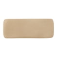 thumbnail image 6 of Weston Home Arne Mid-Century Tapered Beige Fabric Dining Bench, Dark Walnut Finish, 6 of 7