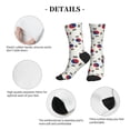 thumbnail image 5 of Men's South Korean Flag Novelty Athletic Socks Women's Digital Printing Funky Patterned Crew Socks, 5 of 7