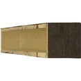 thumbnail image 5 of 6"H x 6"D x 84"W Sandblasted Faux Wood Fireplace Mantel, Onyx, 5 of 17