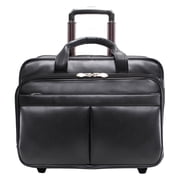 BOWERY | 15” Leather Wheeled Laptop Briefcase