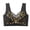Black, variant on Low Impact Compression Bra Sheer Lace Longline Everyday Sleep Workout Bra Push up Bralette for Sagging Breasts (Pink, 3XL)