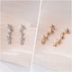 thumbnail image 2 of 2 pares Pendientes de estribles Pendientes de oretes de rastreadores Minimalistas Joyas Star Earper, 2 of 6