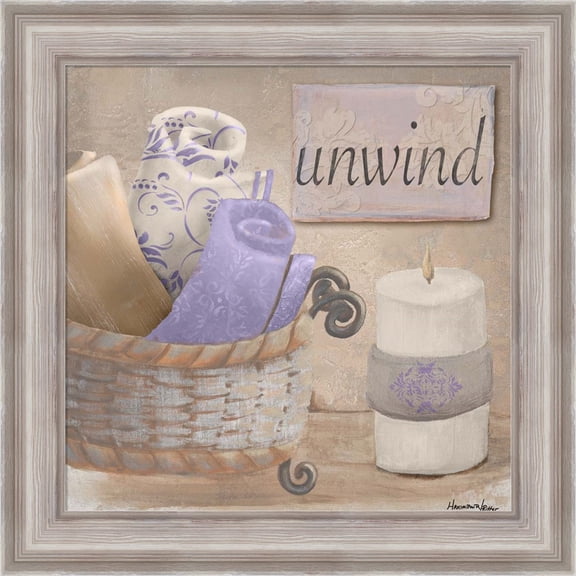 Great Art Now Lavender Bath I by Hakimipour - Ritter, Framed Wall Art, 20W x 20H