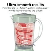 Hamilton Beach Smoothie Blender, 48 oz. Jar, Stainless Steel Blade, High Speed, Great for Shakes and Smoothies, Sage Green