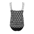 thumbnail image 5 of Roncen Women's Polka Dot Tankini Set - Ruffled Smock Top & Solid High-Waisted Swim Bottom, 5 of 5