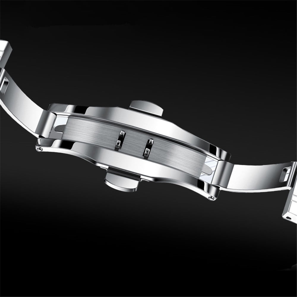GUANQIN Women Men Couple Lovers Day Date Vintage Wristwatch Analog Japanese MIYOTA Automatic Self-Winding Mechanical Sapphire Crystal Wrist Watch Stainless Steel Luminous Waterproof Business Clock