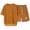 B1-Coffee242, variant on Puliio Men's Summer Waffle Knit Pajamas Set Short Sleeve Crew Neck Top & Shorts With Pockets Sleepwear Sets 2 Piece
