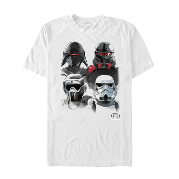 Men's Star Wars Jedi: Fallen Order Darth Vader's Inquisitor Squad Graphic Tee White X Large