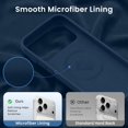 thumbnail image 5 of ouhos for iPhone 18 Pro Max Magnetic Silicone Case, Built-in Screen Protector, Full Camera Lens Protection, Shockproof Drop Resistant Slim Phone Cover, Dark Blue, 5 of 7
