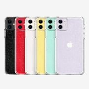 Compatible with iPhone 11 Clear Glitter Case, Hybrid Protective Phone Case Slim Transparent Anti-Scratch Shock Absorption Bumper Cover for iPhone 11 6.1 inch (2019), Glitter