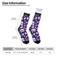 thumbnail image 2 of Cauagu crystal Skull flower cool Print Crew Socks for Women and Men,Adult Athletic Running Socks 1-Pair Sports Socks Work Gear Socks with Moisture Wicking, 2 of 6