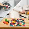 thumbnail image 3 of Yayeee Dish Drying Mat for Kitchen Counter 16" x 18" Microfiber Super Absorbent Coffee Decorative Pad, Retro Geometric, 3 of 9