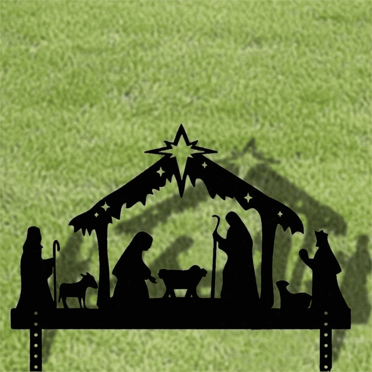 Waterproof Metal Nativity Projector Light Outdoor Wall Christmas Decoration Gift