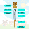thumbnail image 4 of Medidor de temperatura, Termo digital con punta flexible. Pantalla LCD con alarma., 4 of 5