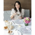 thumbnail image 2 of Pearl Collection Crystal Salad/Dessert Plates 20cm Set of 4, 2 of 6
