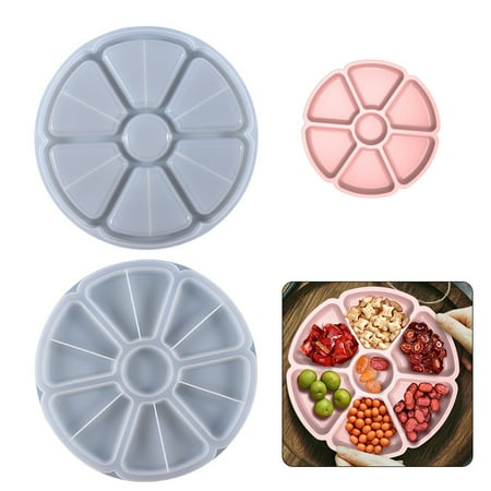 

XINHUADSH Nut Tray Mold Eco-friendly Silicone DIY Nut Plate Mold Excellent Elasticity Practical for Home