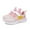 Pink, variant on Zecgelong Children's Fashion Mesh Lace Up Sneakers Color Matching Casual Comfortable Running Shoes Girls sneakers Size 4.5-5 Years