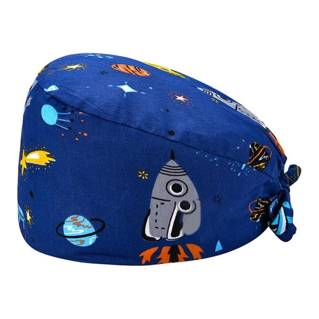 VONKY 8 Pcs Gourd Caps Long-time Service Pure Color Dull Polish Printed Professional Assorted Colors Work Uniform Operating Hats L21