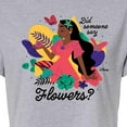 thumbnail image 3 of Encanto - Did Someone Say Flowers - Juniors Cropped Cotton Blend T-Shirt, 3 of 5