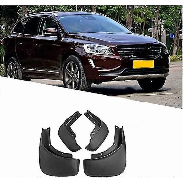 4pcs Car Mud Flaps For Volvo Xc60 2014-2017, Auto Front Rear Mudguards Splash Guards Full Protection Mudflap Kit Wheel Exterior Styling Accessories