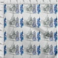thumbnail image 3 of oneOone Cotton Poplin Medium Blue Fabric Monuments Travel Sewing Material Print Fabric By The Yard 42 Inch Wide, 3 of 4