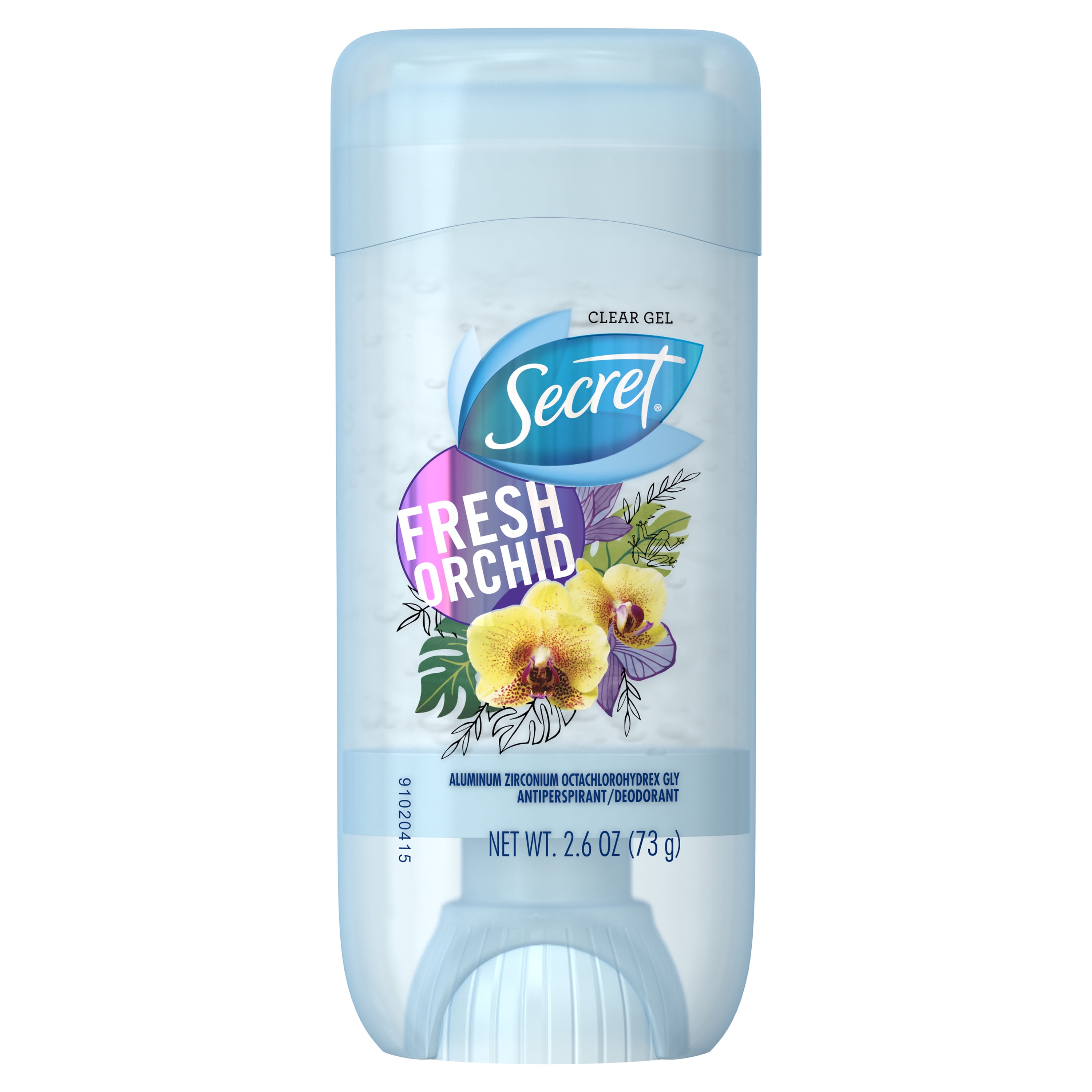Secret Fresh Antiperspirant Deodorant Clear Gel Fresh Orchid 2.6 Oz
