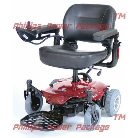 Drive - Cobalt X23 Power Chair, Red - PHILLIPS POWER PACKAGE TM - $500 VALUE