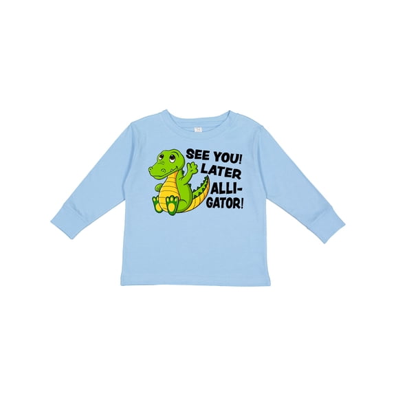 Inktastic See You Later Alligator Boys or Girls Long Sleeve Toddler T-Shirt