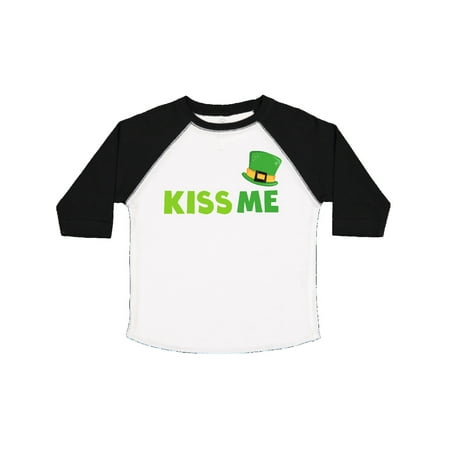 

Inktastic Saint Patrick s Day Kiss Me Green Top Hat Gift Toddler Boy or Toddler Girl T-Shirt