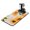 White-142, variant on Dark Gothic Coffee Mat, Absorbent Dish Drying Pad with Lunar & Eclipse Patterns, Leak-Proof Non-Slip Kitchen Counter Mat for Coffee Station Protection