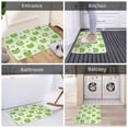 thumbnail image 6 of Front Door Mat Indoor Outdoor Outside Entrance - 16*24in Washable Cute Frogs Crowns Dots Heart Green Thin Bathroom Rugs Fit Under Door, Bath Rugs for Bathroom, Kitchen Rugs Mats for Floor, 6 of 6