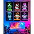 thumbnail image 4 of Drsoum Neon Gaming Room Wall Decor Teenage Boys Room Art Video Gamer Room Poster 12x16in6pcs Natural Framed, 4 of 6