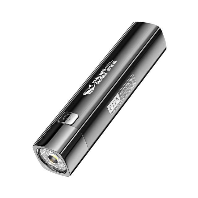 Linterna USB LED 280LM Brillante 3 Modo Exterior Hogar Camping Antorcha Negro