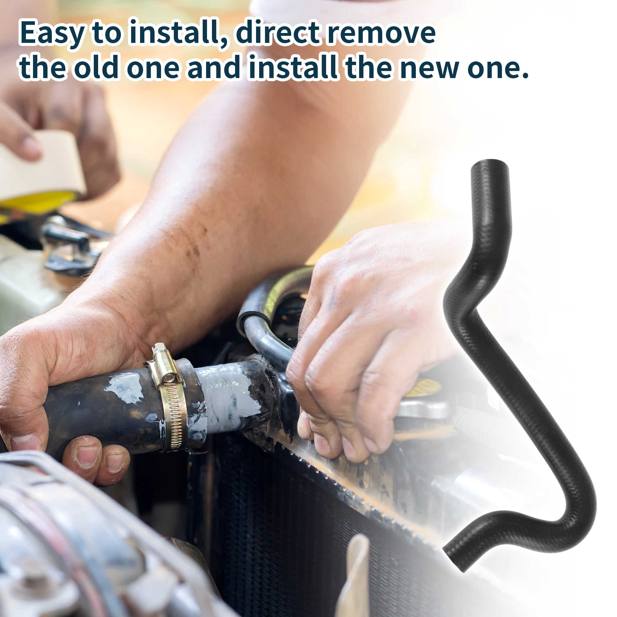 Unique Bargains Coolant Radiator Hose Rubber Pipe for Volvo XC90 2007 30792244