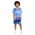 thumbnail image 2 of Sonic Boy's Active Short Sleeve Graphic Soccer Short Set, Sizes 4-16, 2 of 9