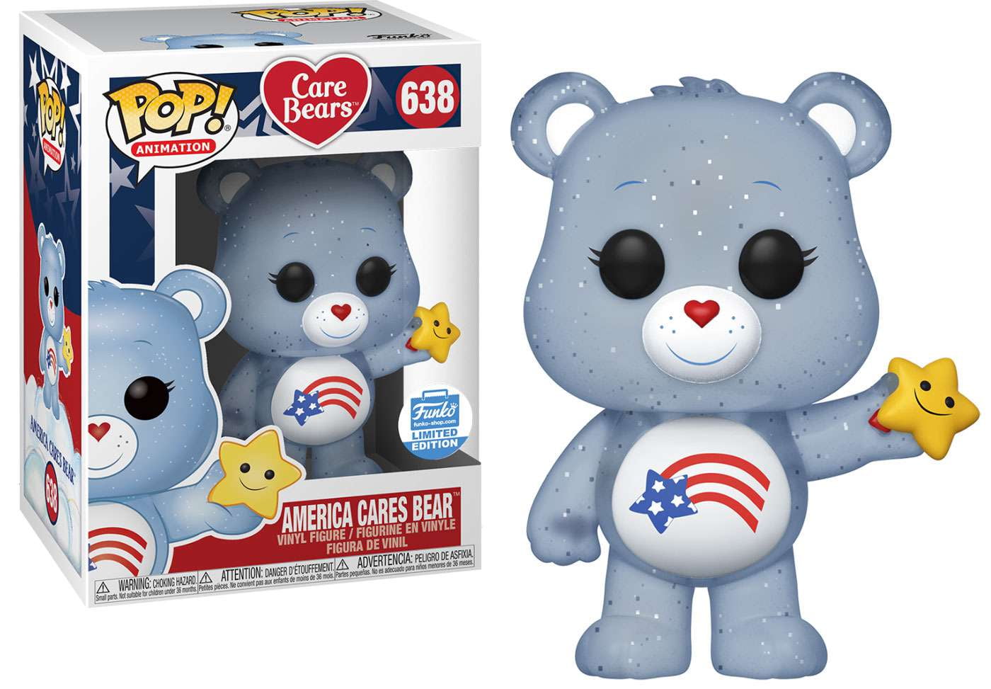 Funko POP Animation Care Bears Christmas Wishes Bear 432 Funko s 2018 12 Days Of Christmas Exclusive Walmart