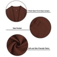 thumbnail image 6 of CASSIE LIZ Plus Size Coats 3X Womens Fall Trench Lightweight Brown Cardigan Sweaters Long Sleeve Open Front Winter Ladies Outerwear with Pocket 3XL 22W 24W, 6 of 7
