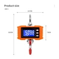 thumbnail image 5 of 500Kg/1000Kg Digital Hanging Scale Crane Scale Portable Heavy Duty Crane Scale LCD Backlight Industrial Hook Scales Unit Change ,Reliability, 5 of 7