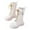 /g1White125, variant on MEZZALL Kids High Boots Sports Outdoor Fashion Autumn Children Girls Solid Color Shoes Flat Thick Bottom Non- Easy To Wear PU Upper Comfortable Boots Relaxed Fit Footwear