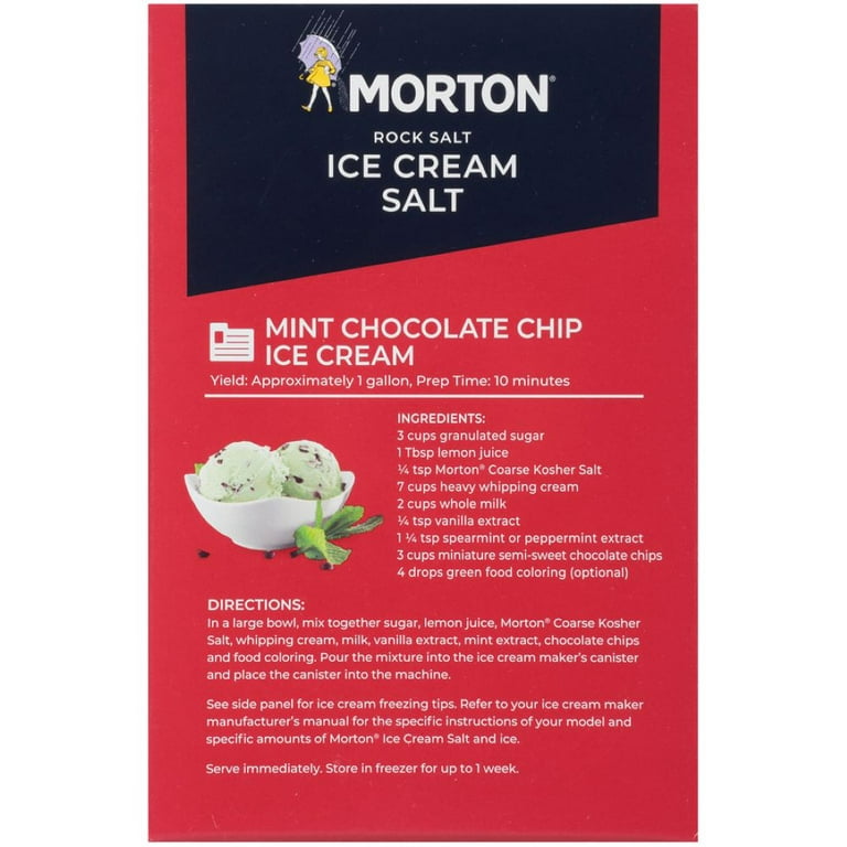 Morton Salt Ice Cream Salt, 4 lb Box