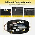 thumbnail image 3 of Toiletry Bag Hanging Dopp Kit for Men Water Resistant Canvas Shaving Bag with Large Capacity for Travel- Black, 3 of 15