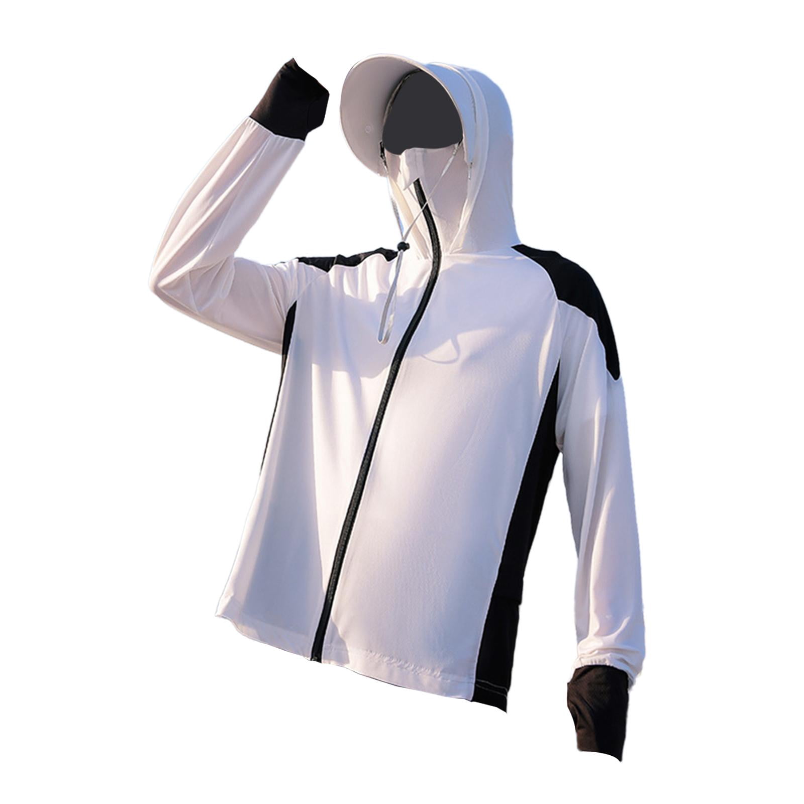 Long Sleeve Hooded Shirts For Men Men's Sun Protection Jacket Full