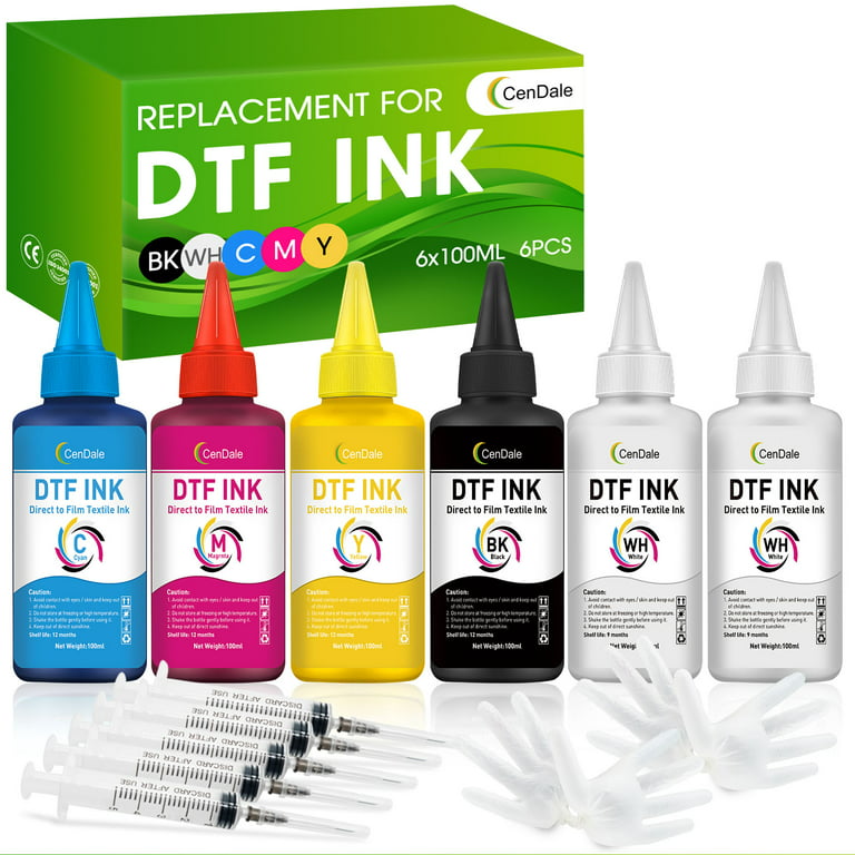 CenDale Premium DTF Transfer Ink 600ML- Heat Transfer Printing
