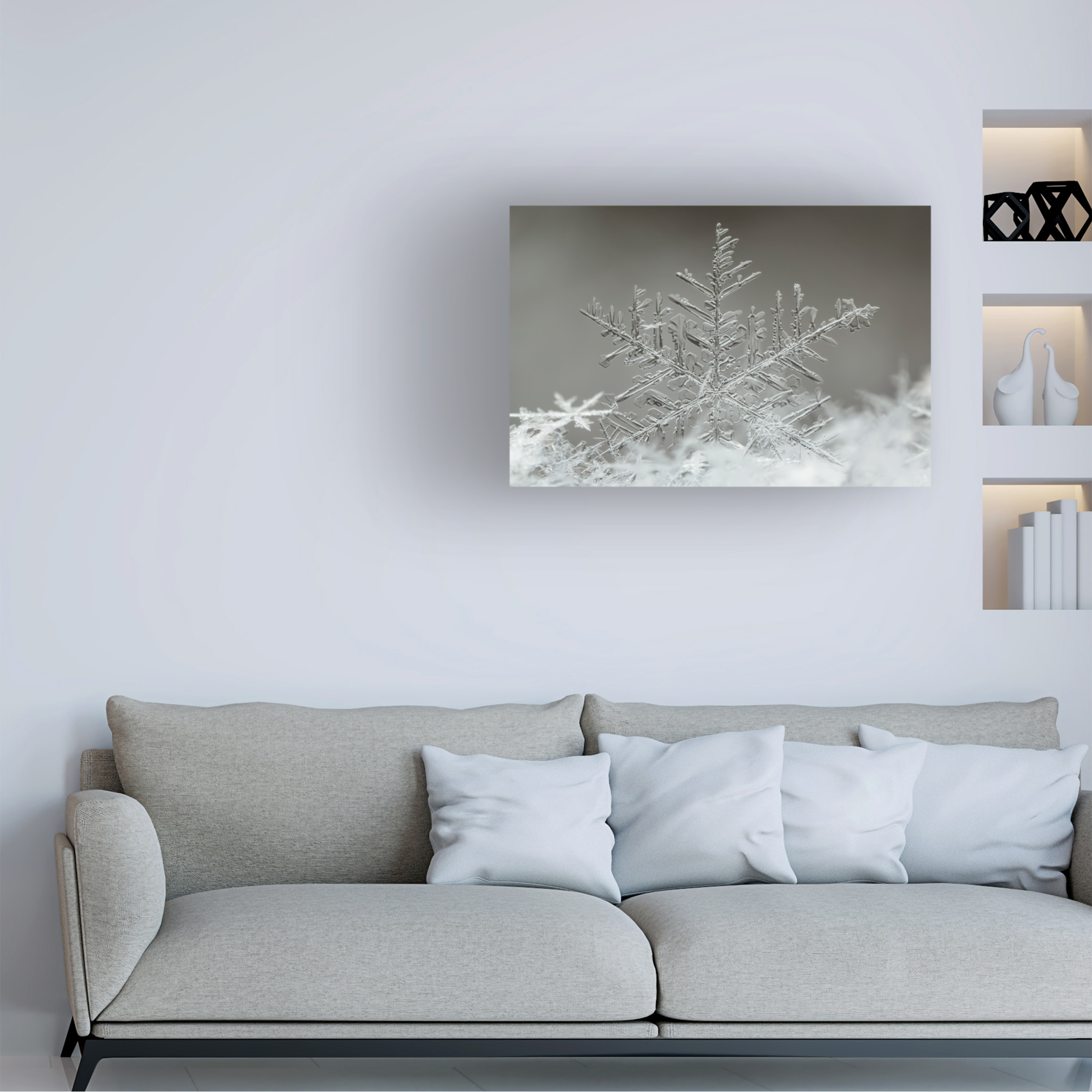 Tsolmon Naidandorj 'Snowflake' Canvas Art