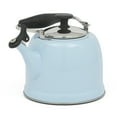 thumbnail image 5 of Martha Stewart Everyday Lily Pond Soft Blue 2.2-Quart Stainless Steel Tea Kettle w/ Lid, 5 of 6