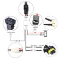 thumbnail image 2 of Scienceny Amplia gama de aplicaciones Arnés de cableado con relé e interruptor para luces antiniebla Alambre Fácil de instalar Alta Vehículos, repuestos y accesorios Mis, 2 of 6