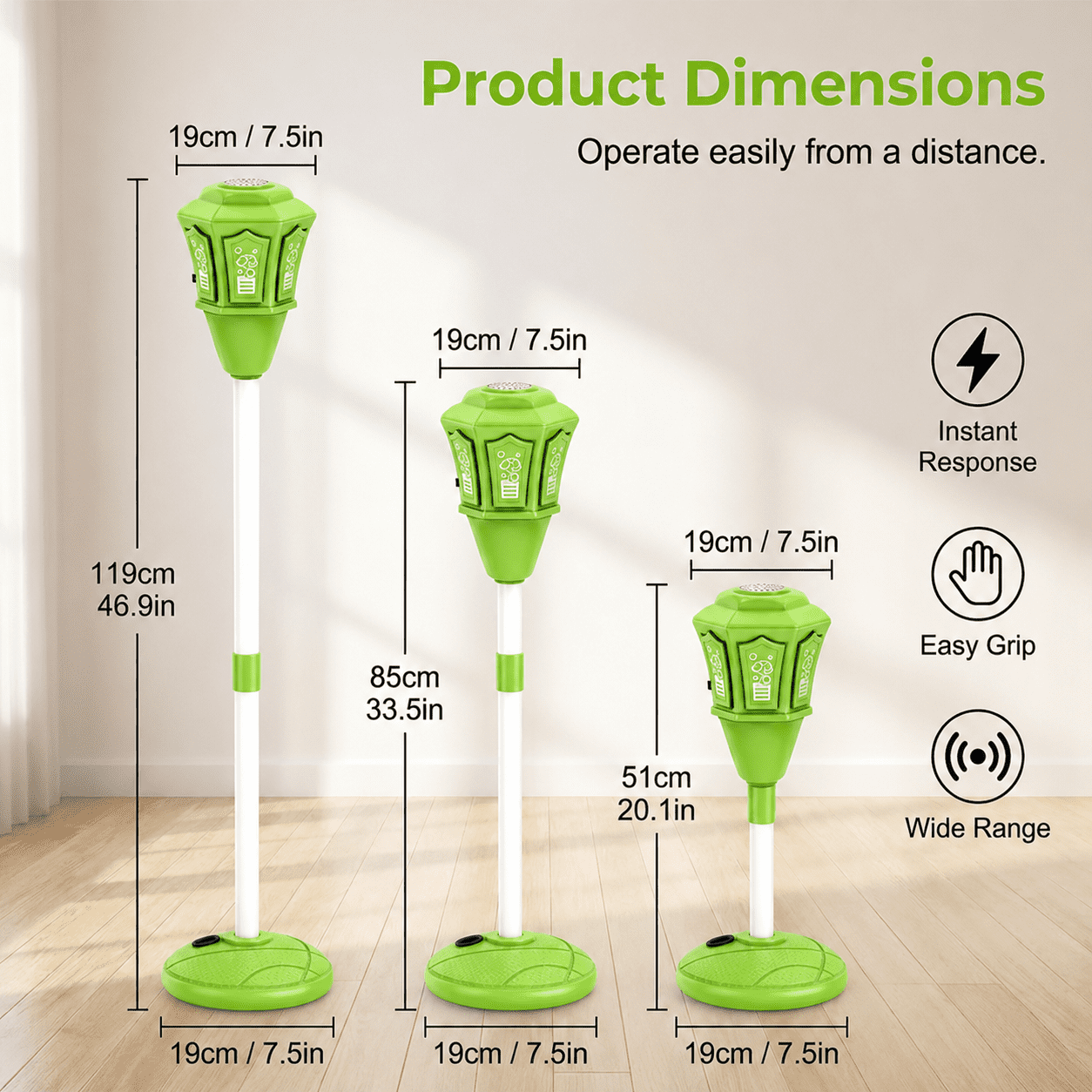 Street Lamp Bubble Machine, 2026 New Automatic Bubble Machine Stand with Light Music, Adjustable Standing Bubble Maker Blower Torch-Shaped for Outdoor Party Birthday Wedding (Green)