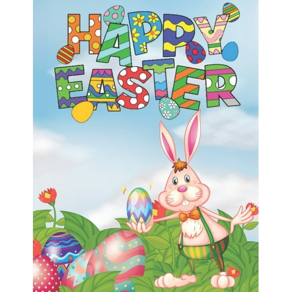 Happy Easter: (Kids Coloring Book, Coloring Book, Easter Coloring Book, Easter Gift, Easter, Kid Gift) (Paperback)
